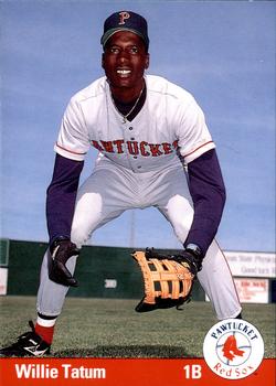 1993 Ballpark Cards Pawtucket Red Sox #23 Willie Tatum Front