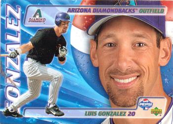 2003 Upper Deck Pepsi Arizona Diamondbacks #8 Luis Gonzalez Front