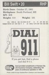 1995 Colorado Rockies Police #NNO Bill Swift Back