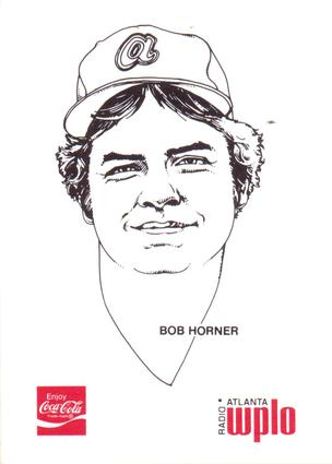 1978 Coca-Cola Atlanta Braves #NNO Bob Horner Front