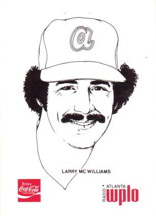 1978 Coca-Cola Atlanta Braves #NNO Larry McWilliams Front