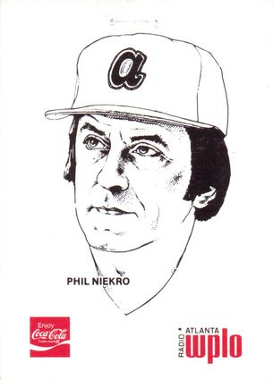 1978 Coca-Cola Atlanta Braves #NNO Phil Niekro Front
