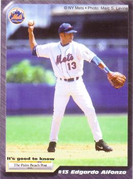 2001 Palm Beach Post New York Mets #NNO Edgardo Alfonzo Front