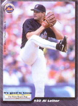 2001 Palm Beach Post New York Mets #NNO Al Leiter Front