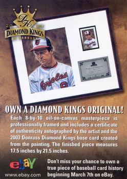 2003 Donruss Diamond Kings #NNO Own a Diamond Kings Original Front
