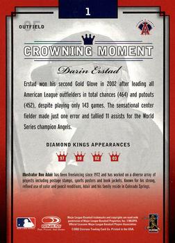 2003 Donruss Diamond Kings #1 Darin Erstad Back