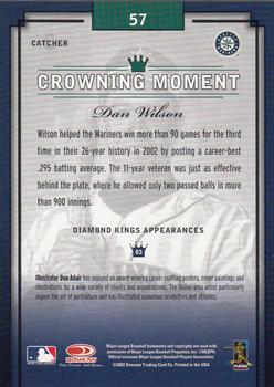 2003 Donruss Diamond Kings #57 Dan Wilson Back