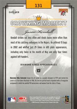 2003 Donruss Diamond Kings #131 Jason Kendall Back