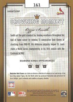 2003 Donruss Diamond Kings #161 Ozzie Smith Back