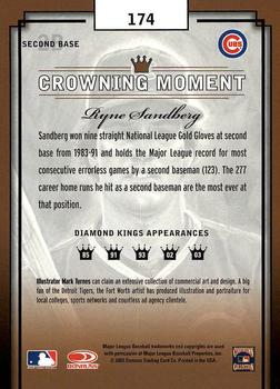 2003 Donruss Diamond Kings #174 Ryne Sandberg Back