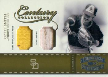 2004 Donruss Throwback Threads - Century Collection Material Combo Prime #CC-65 Ozzie Smith Front