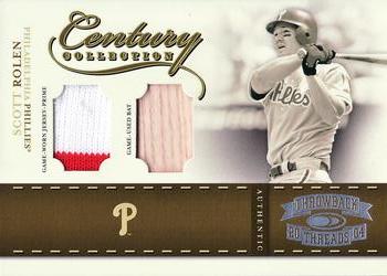 2004 Donruss Throwback Threads - Century Collection Material Combo Prime #CC-80 Scott Rolen Front