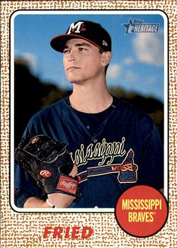 2017 Topps Heritage Minor League - First Name Omission #77 Max Fried Front