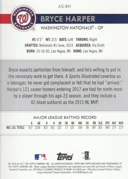 2017 Topps Archives Snapshots #AS-BH Bryce Harper Back