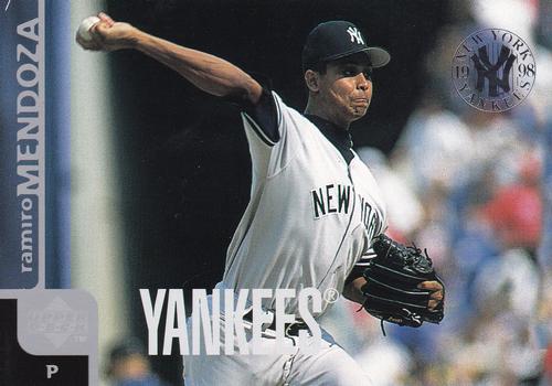 1998 Upper Deck New York Yankees #462 Ramiro Mendoza Front