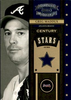 2004 Donruss Throwback Threads - Century Stars #CS-21 Greg Maddux Front