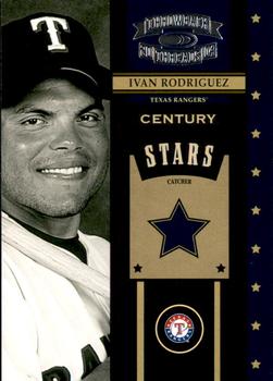 2004 Donruss Throwback Threads - Century Stars #CS-22 Ivan Rodriguez Front