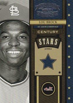 2004 Donruss Throwback Threads - Century Stars #CS-28 Lou Brock Front
