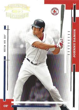 2004 Donruss Throwback Threads - Gold Proof #33 Johnny Damon Front