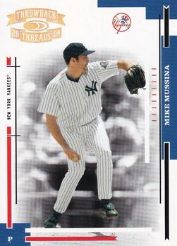 2004 Donruss Throwback Threads - Gold Proof #142 Mike Mussina Front
