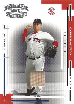 2004 Donruss Throwback Threads - Material #29 Curt Schilling Front