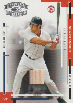 2004 Donruss Throwback Threads - Material #33 Johnny Damon Front