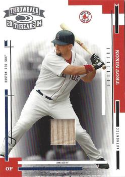 2004 Donruss Throwback Threads - Material #37 Trot Nixon Front