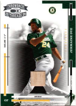 2004 Donruss Throwback Threads - Material #147 Jermaine Dye Front