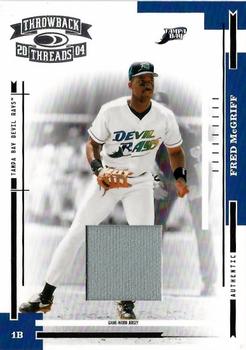 2004 Donruss Throwback Threads - Material #187 Fred McGriff Front