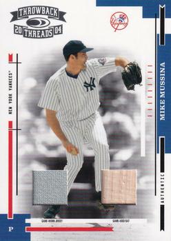 2004 Donruss Throwback Threads - Material Combo #142 Mike Mussina Front