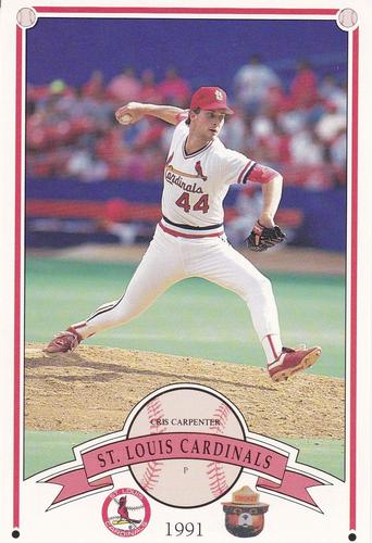 1991 St. Louis Cardinals Smokey #NNO Cris Carpenter Front