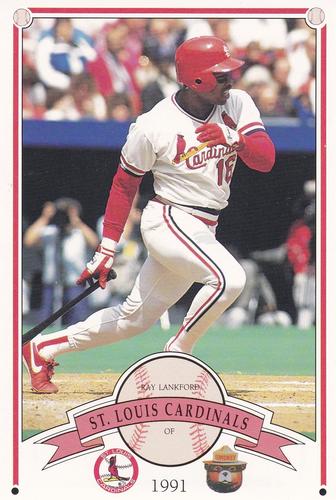 1991 St. Louis Cardinals Smokey #NNO Ray Lankford Front