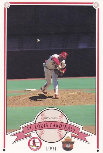 1991 St. Louis Cardinals Smokey #NNO Bryn Smith Front