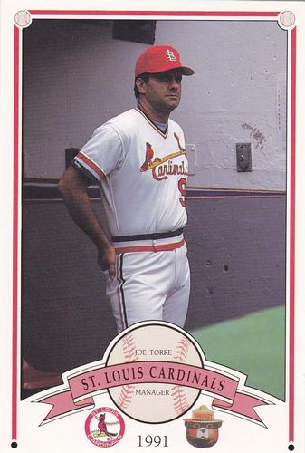 1991 St. Louis Cardinals Smokey #NNO Joe Torre Front