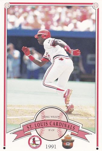 1991 St. Louis Cardinals Smokey #NNO Craig Wilson Front