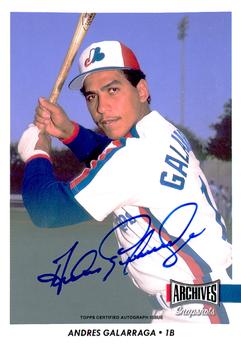 2017 Topps Archives Snapshots - Autographs #AS-AG Andres Galarraga Front