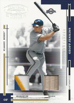 2004 Donruss Throwback Threads - Material Combo Prime #106 Geoff Jenkins Front