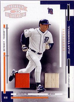 2004 Donruss Throwback Threads - Material Combo Prime #213 Alan Trammell Front
