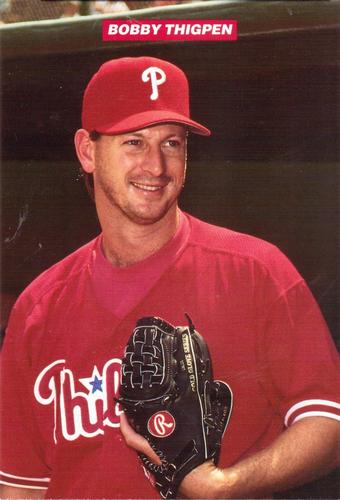 1993 Medford Philadelphia Phillies Photocards Update #NNO Bobby Thigpen Front