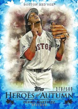 2017 Topps Update - Heroes of Autumn Blue #HA-16 Pedro Martinez Front