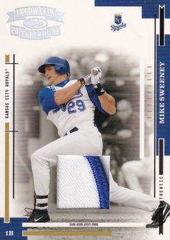 2004 Donruss Throwback Threads - Material Prime #95 Mike Sweeney Front