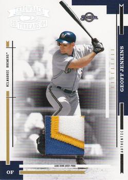 2004 Donruss Throwback Threads - Material Prime #106 Geoff Jenkins Front