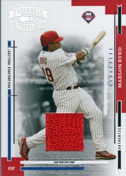 2004 Donruss Throwback Threads - Material Prime #158 Marlon Byrd Front