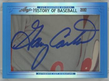 2017 Leaf Cut Signature History of Baseball Edition #NNO Gary Carter Front