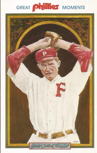 1983 Philadelphia Phillies Great Moments Postcards #7 Grover Cleveland Alexander Front