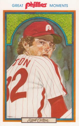 1983 Philadelphia Phillies Great Moments Postcards #9 Steve Carlton Front