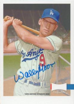 2017 Topps Archives Snapshots - Missing Black Plate Autographs #AS-WM Wally Moon Front