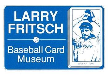1988 Fritsch Baseball Card Museum #8 Larry Fritsch Baseball Card Museum Front