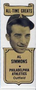 1969-70 Bazooka All-Time Greats #NNO Al Simmons Front