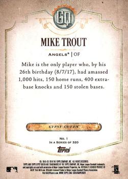 2018 Topps Gypsy Queen #1 Mike Trout Back